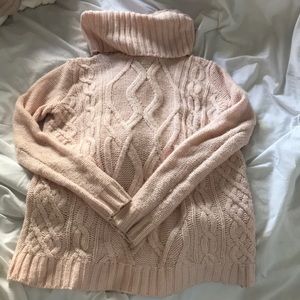 Turtleneck sweater - baby pink